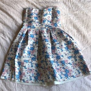 Flower cocktail dress